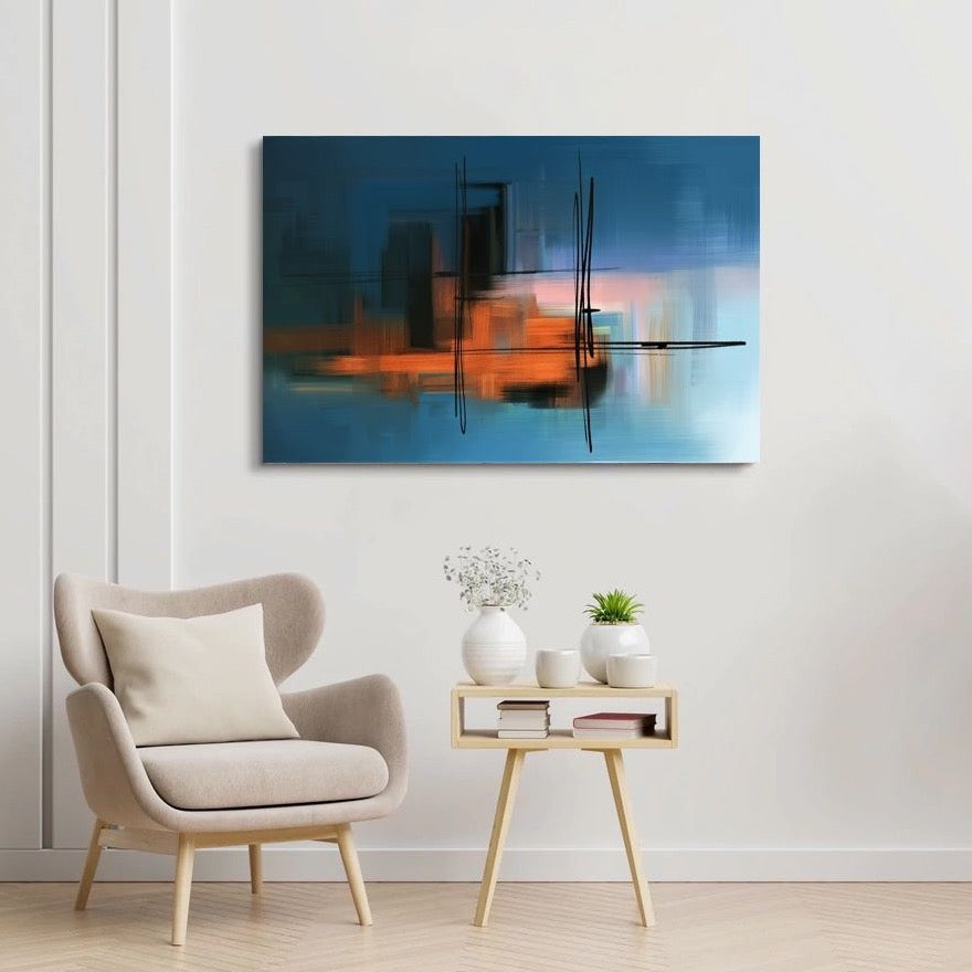 Abstract Horizon Canvas