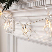 White Reindeer Fairy Lights