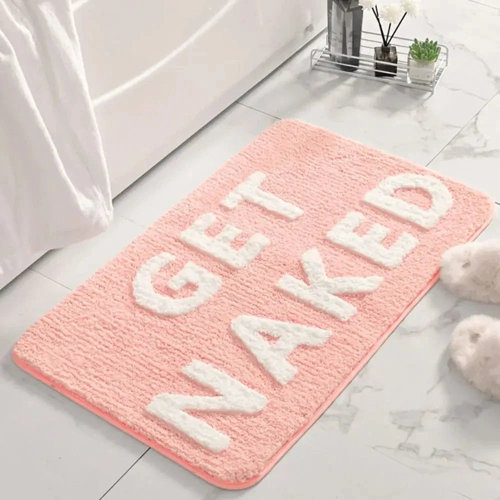 Pink Get Naked Bath Mat