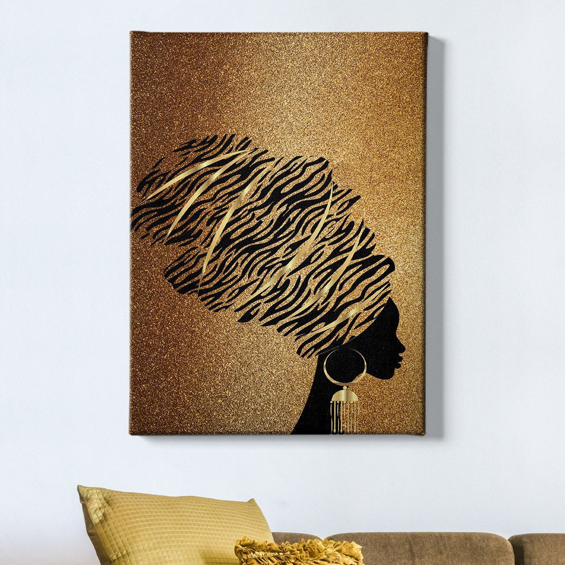 Gold Details Queen Canvas