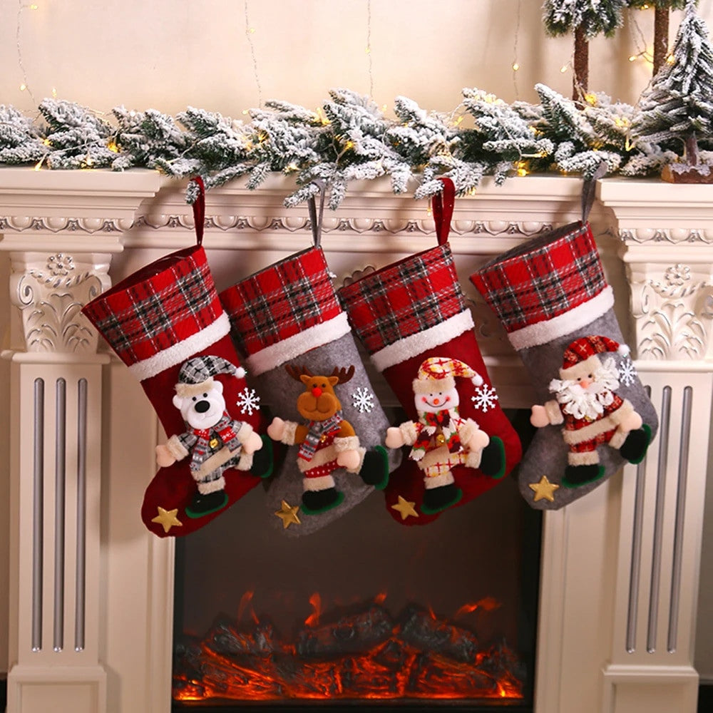 Set of 4 Christmas Stockings