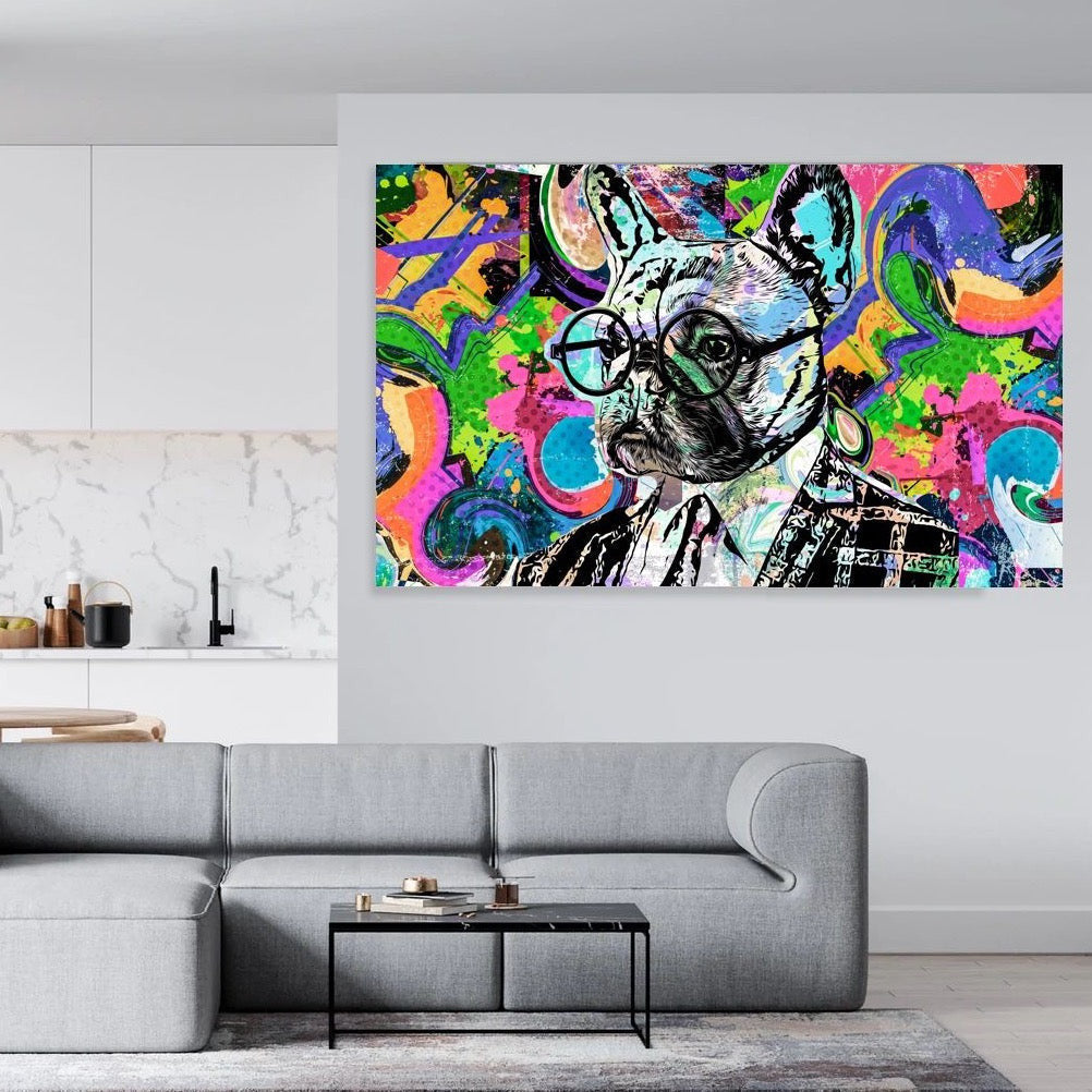 French Bulldog Pop Art