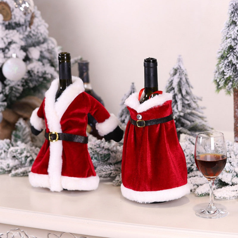 Mr & Mrs Claus Wine Bottle Covers