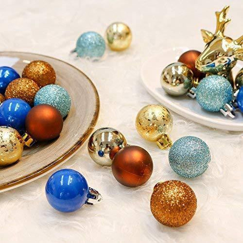 Luxury 49pc Gold & Blue Bauble Set