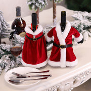 Mr & Mrs Claus Wine Bottle Covers