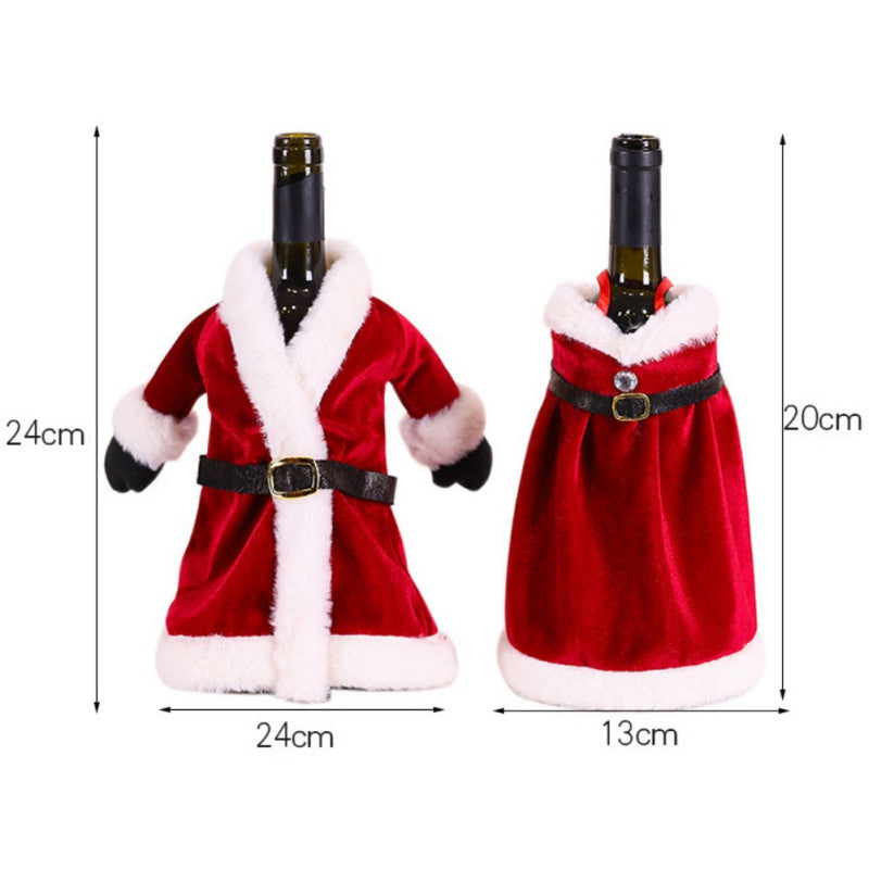 Mr & Mrs Claus Wine Bottle Covers