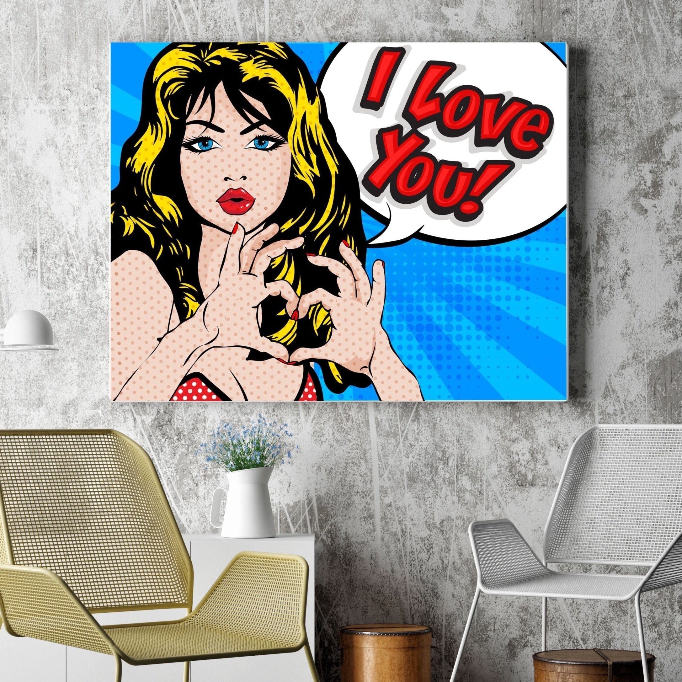 I Love You Pop Art