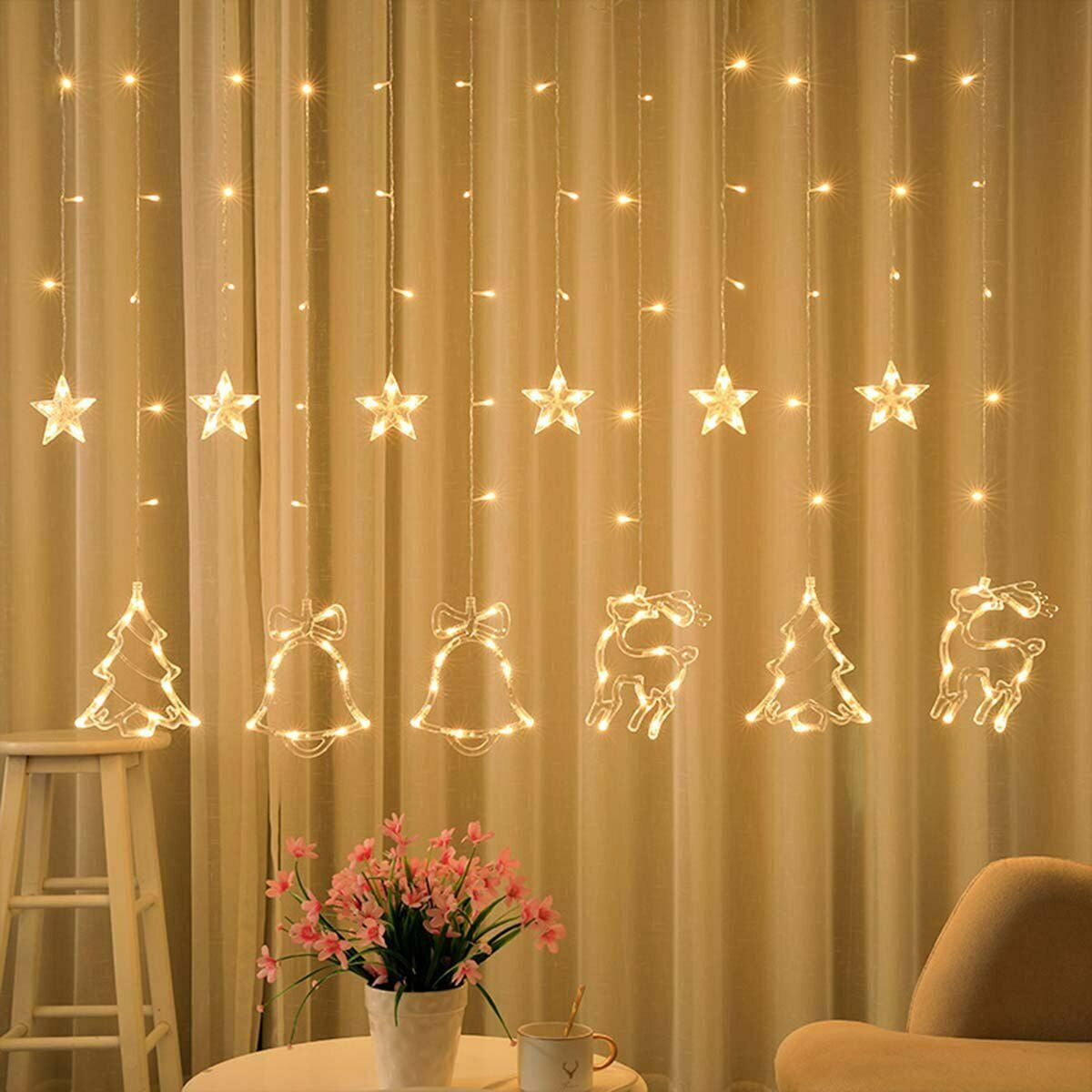 Christmas Fairy Light Curtain