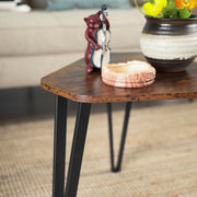 Rustic Brown Industrial Set of 3 Tables